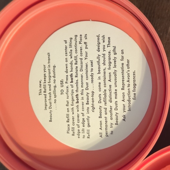 Vintage Pink Avon Unforgettable  Beauty Dust Powder Box Unopened - Picture 5 of 9